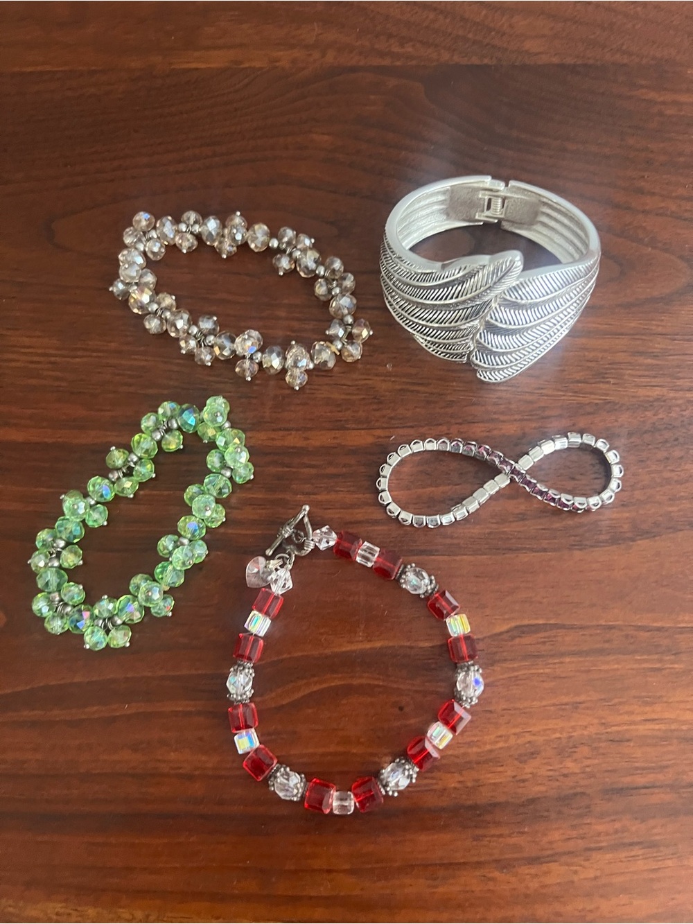 Bundle of Five Costume Bracelets